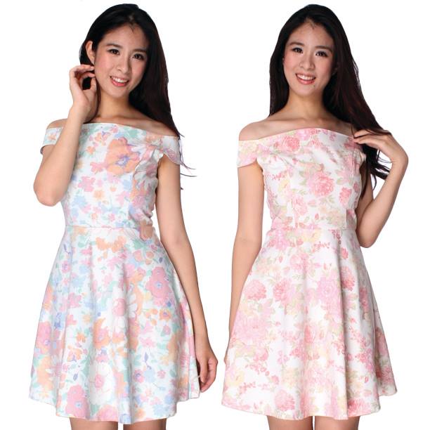 COVETZ Off Shoulder Soft Denim Dress 1479493_583770261692869_850019553_n