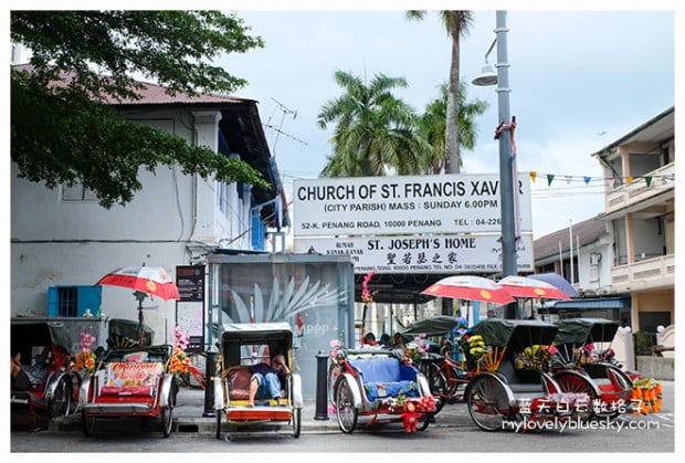 槟城旅游交通篇：三轮车