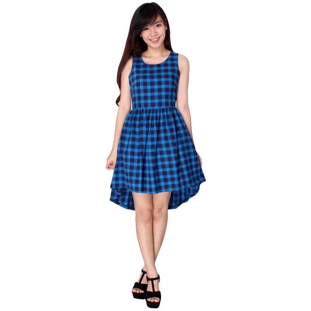 COVETZ Check Smoke Dress
